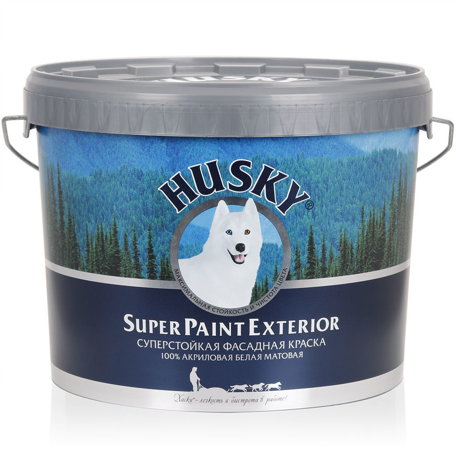 HUSKY SUPER PAINT EXTERIOR Краска фасадная (10л)