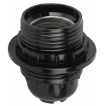 ACS PTR/KOL-E27-BAK-BL  Патрон ЭРА Е27 с кольцом бакелит, черный