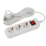 UDL-10-350-ES  Удлинитель электрический ЭРА UDL-10-350-ES Greenline 3 розетки с заземлением с выключ