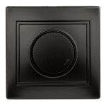 1-401-05  Светорегулятор Intro Plano 1-401-05 (диммер) поворотный, 600Вт 230В, IP20, СУ, антрацит