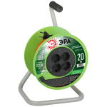 RP-4-2x1.0-20m  Удлинитель силовой ЭРА RP-4-2x1.0-20m на пластиковой катушке без заземления 4 розетк