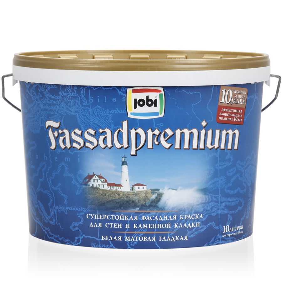 JOBI FASSADPREMIUM Краска фасадная премиум (10л)