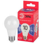 LED A60-10W-865-E27 R  Лампа светодиодная ЭРА RED LINE LED A60-10W-865-E27 R 10Вт груша холодный дне