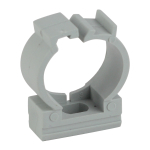CLIP-F-32  Крепеж-клипса ЭРА CLIP-F-32 для трубы с фиксатором серая d32мм 40шт