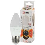 LED B35-11W-827-E27  Лампа светодиодная ЭРА STD LED B35-11W-827-E27 11Вт свеча теплый белый свет Е27