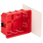 KRP-120-92-45  Распаячная коробка ЭРА KRP-120-92-45 скрытой установки красно-белая 120х92х45мм для п