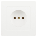 7-201-01  Розетка Intro Style 7-201-01 без заземления 2P 16А-250В IP20 СУ белый