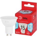 LED MR16-15W-840-GU10 R  Лампа светодиодная ЭРА RED LINE LED MR16-15W-840-GU10 R 15Вт софит нейтраль