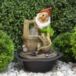 GANF-02  GANF-02 GREEN APPLE Настольный фонтан Гном Хозяин 31 см