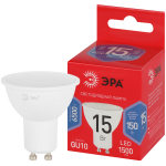 LED MR16-15W-865-GU10 R  Лампа светодиодная ЭРА RED LINE LED MR16-15W-865-GU10 R 15Вт софит холодный