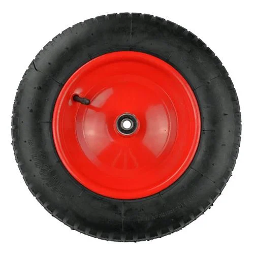 Пневматическое колесо 3,25/3.00-8 90мм D20 (красное, зеленые)