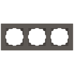 6-503-09  Рамка для розеток и выключателей Intro Accent 6-503-09 на 3 поста, СУ, титан