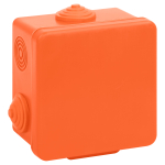KOR-80-80-50-7g-OR-FR  Распаячная коробка ЭРА KOR-80-80-50-7g-OR-FR огнестойкая 80х80х50мм оранжевая