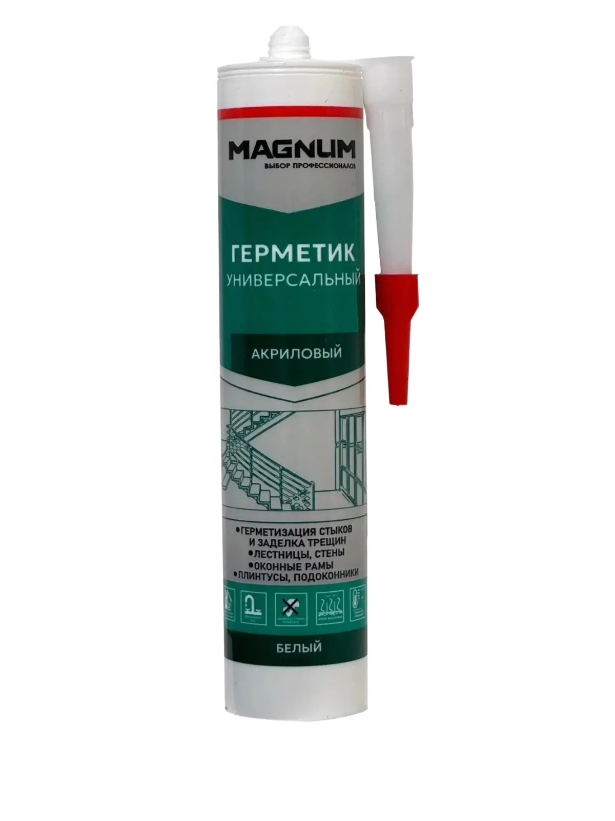 Герметик акриловый MAGNUM белый, 280 мл