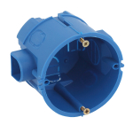 KUTS-68-60-blue  Коробка установочная ЭРА KUTS-68-60-blue синяя 68х60мм для твердых стен саморезы ст