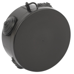 KOR-85-40-4g-B  Распаячная коробка ЭРА KOR-85-40-4g-B открытой установки черная 85х40мм с гермоввода