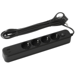 USF-4es-3m-2xUSBAC-B  Сетевой фильтр ЭРА USF-4es-3m-2xUSBAC-B с базовой защитой с заземлением с выкл