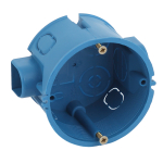 KUTS-68-45-blue  Коробка установочная ЭРА KUTS-68-45-blue синяя 68х45мм для твердых стен саморезы ст