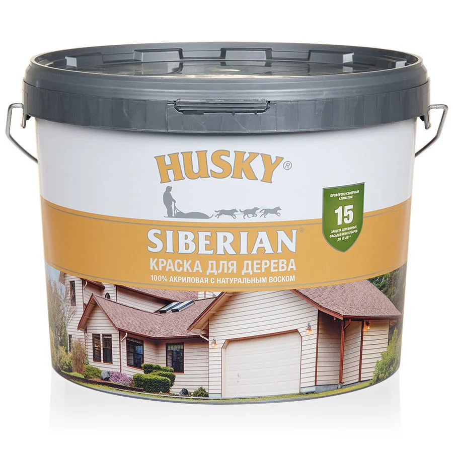 HUSKY SIBERIAN Краска для дерева акриловая (9л) База С