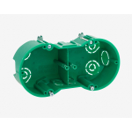 KUP-2-70-45  Коробка установочная ЭРА KUP-2-70-45 черная 2х местная 141х70х45мм для полых стен самор