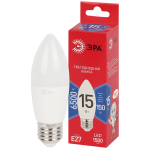 LED B35-15W-865-E27 R  Лампа светодиодная ЭРА RED LINE LED B35-15W-865-E27 R 15Вт свеча холодный дне