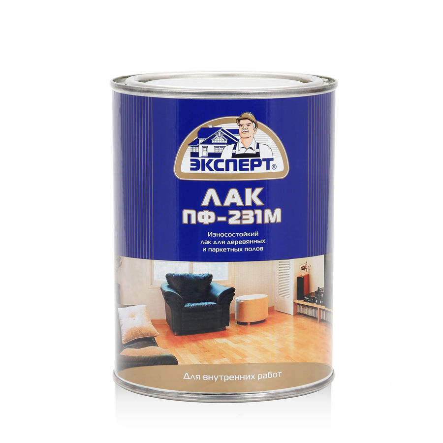Паркетный лак ПФ-231 ЭКСПЕРТ Фасовка: 0.8 кг