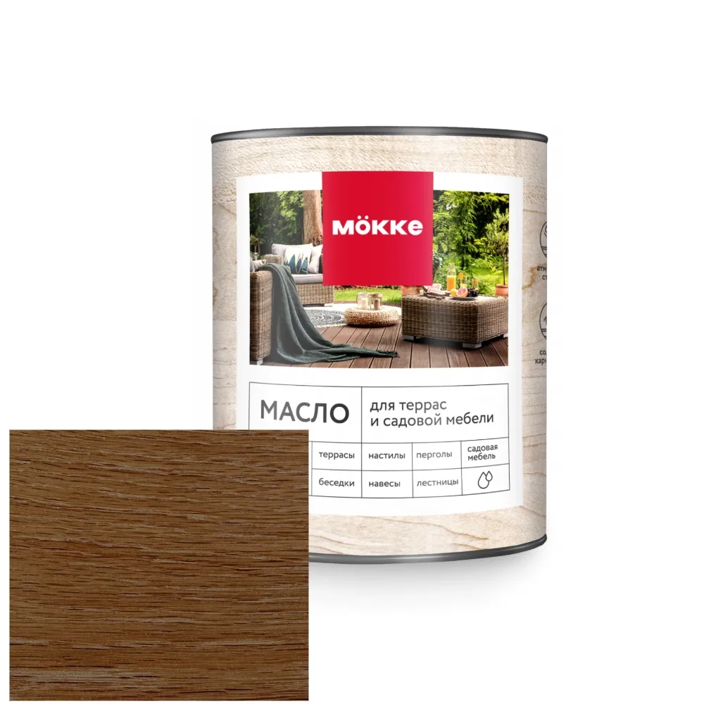 Масло для террас MOKKE (дуб) 0,04 л
