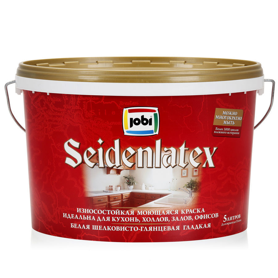 JOBI SEIDENLATEX Краска шелк.-гл. моющ. -20С°  (5л)