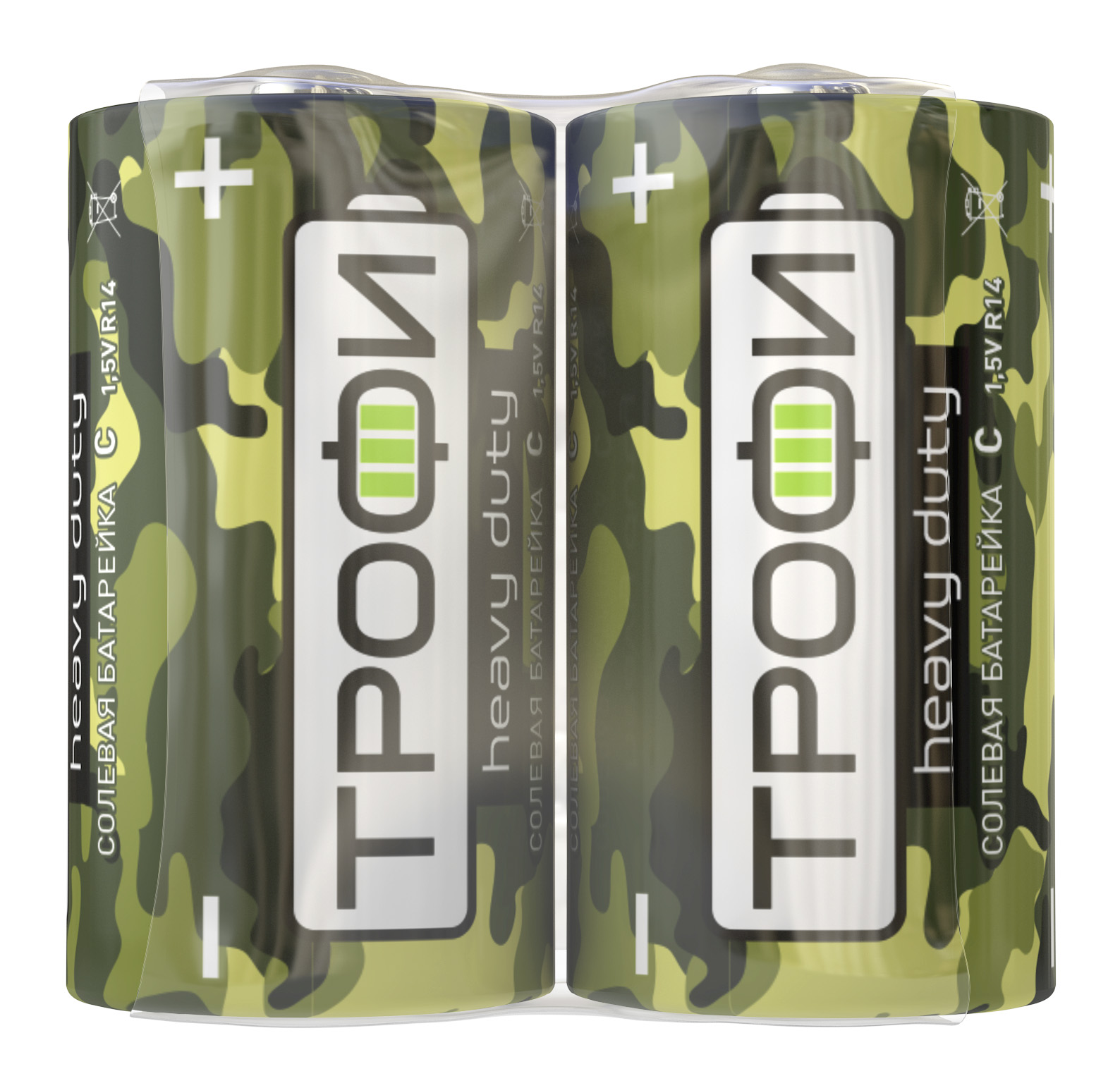 Батарейки Трофи R14-2S CLASSIC HEAVY DUTY Zinc (12/600/9600)