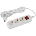 UDL-16-330-ES  Удлинитель электрический ЭРА UDL-16-330-ES Greenline 3 розетки с заземлением с выключ