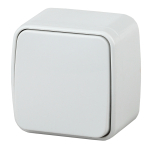 3-103-01  3-103-01 Intro Переключатель, 10А-250В, IP20, ОУ, Polo, белый