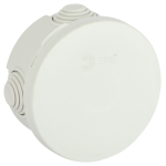 KOR-85-40-4gv-MP  Распаячная коробка ЭРА KOR-85-40-4gv-MP серая 85х40мм с гермовводами 4 входа прямо