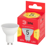 LED MR16-5W-827-GU10 R  Лампа светодиодная ЭРА RED LINE LED MR16-5W-827-GU10 R 5Вт софит теплый белы