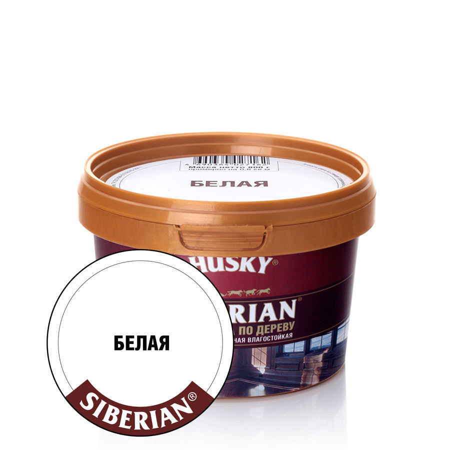 HUSKY Шпатлевка по дереву белая -20С° (0,4кг; 12шт)