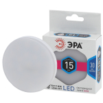 LED GX-15W-840-GX53  Лампа светодиодная ЭРА STD LED GX-15W-840-GX53 15Вт таблетка нейтральный белый 