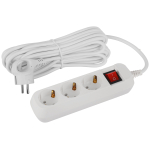 UDL-16-370-ES  Удлинитель электрический ЭРА UDL-16-370-ES Greenline 3 розетки с заземлением с выключ