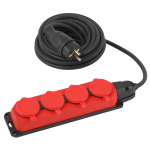 UK-4e-3x1,5-5m-IP44(KG)  Удлинитель силовой ЭРА UK-4e-3x1,5-5m-IP44(KG) с заземлением 4 розетки кауч