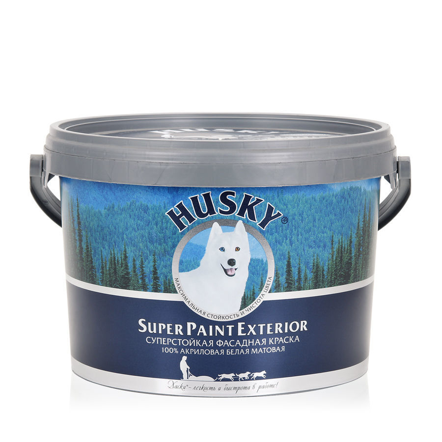 HUSKY SUPER PAINT EXTERIOR Краска фасадная  (2,5л)
