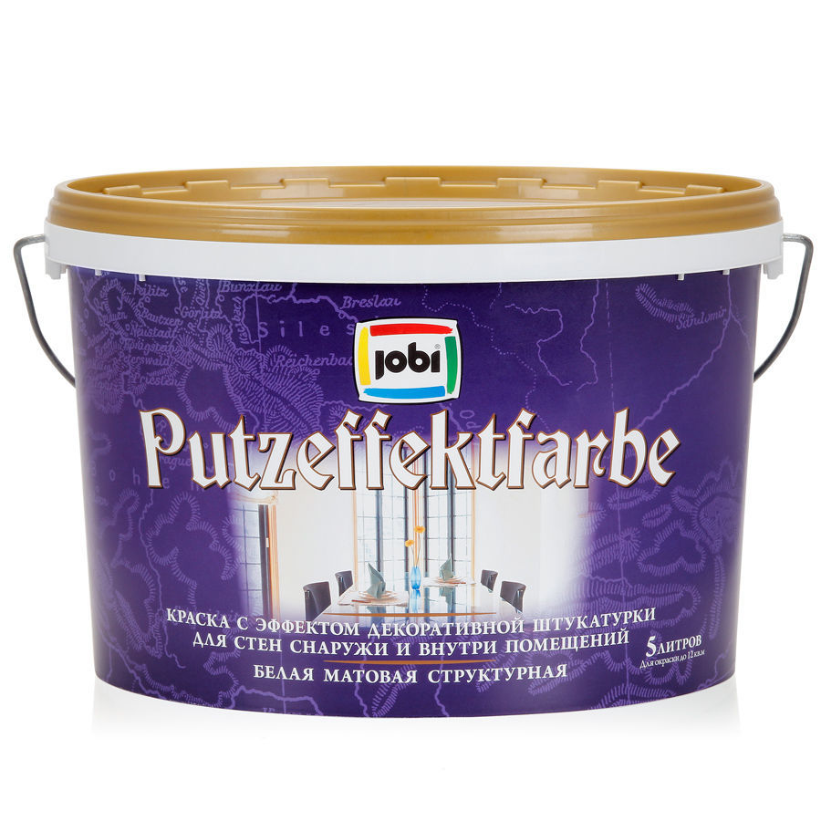 JOBI PUTZ-EFFEKTFARBE Краска с кварц. част.  (5л)