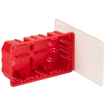 KRT-172-96-45  Распаячная коробка ЭРА KRT-172-96-45 скрытой установки красно-белая 172х96х45мм для т