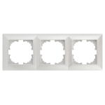 4-503-06  Рамка для розеток и выключателей Intro Solo 4-503-06 на 3 поста, СУ, перламутр