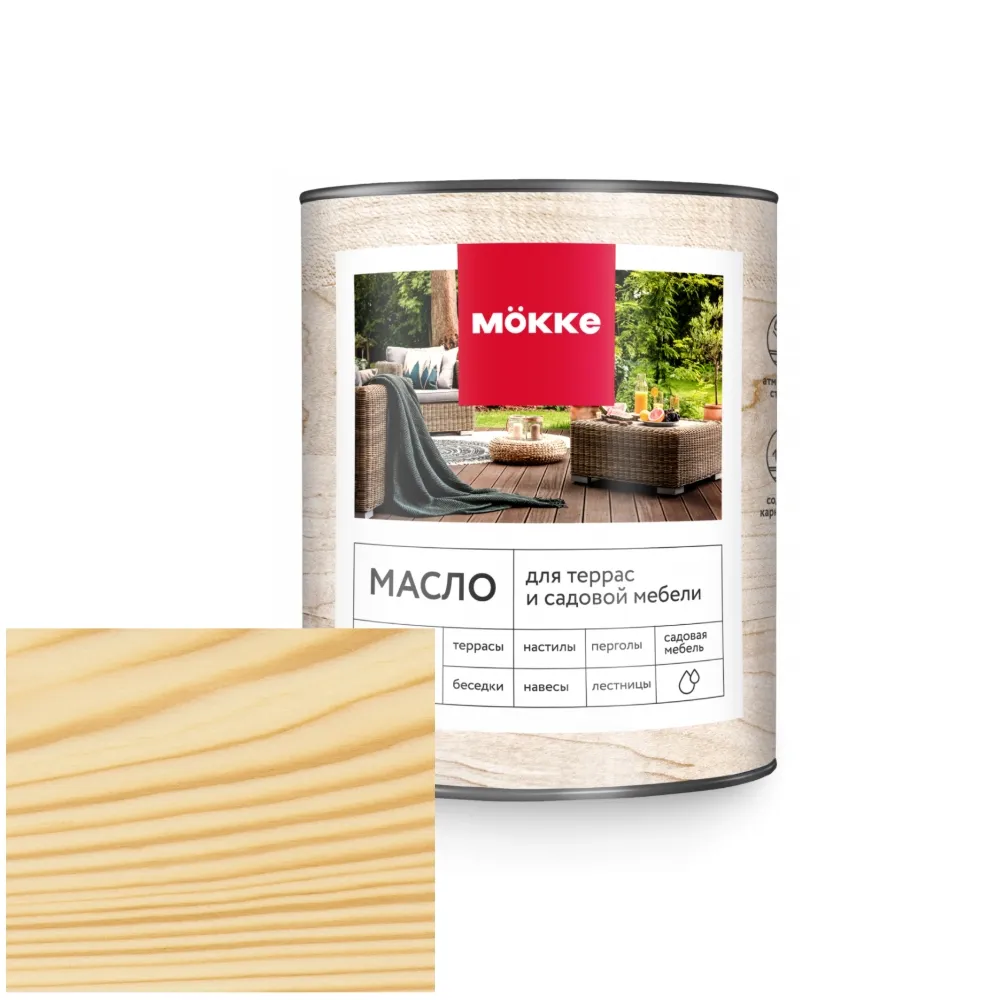 Масло для террас MÖKKE (бесцветный) 1,8 л