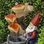 GANF-03  GANF-03 GREEN APPLE Настольный фонтан Гном Лесник 31 см