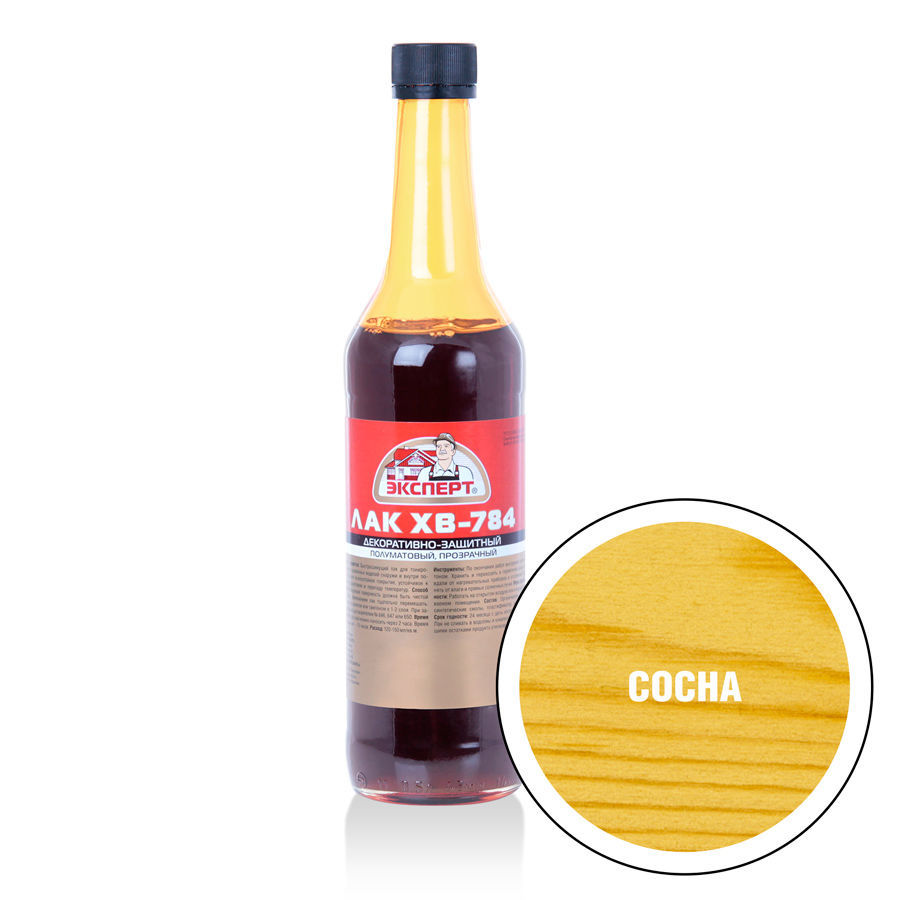 ЭКСПЕРТ Лак ХВ-784 сосна (0,5л; 12шт)