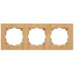 6-503-11  Рамка для розеток и выключателей Intro Accent 6-503-11 на 3 поста, СУ, сосна