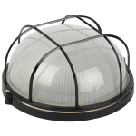 НБП 03-100-002 черный  Светильник ЭРА НБП 03-100-002 Акватермо алюминий/стекло решетка IP54 E27 max 