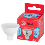 LED MR16-5W-840-GU5.3 R  Лампа светодиодная ЭРА RED LINE LED MR16-5W-840-GU5.3 R 5Вт софит нейтральн