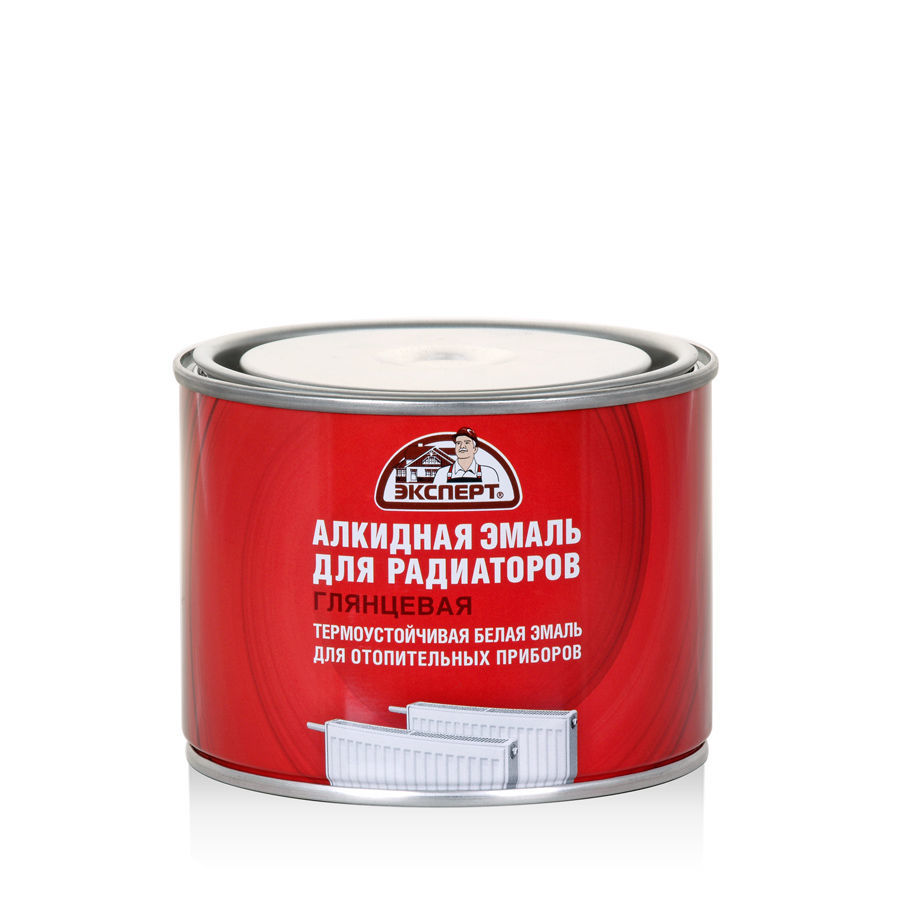 ЭКСПЕРТ Эмаль алкидная для радиаторов белая (0,5 кг; 12шт)
