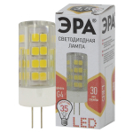 LED JC-3,5W-220V-CER-827-G4  Лампа светодиодная ЭРА STD LED JC-3,5W-220V-CER-827-G4 3,5Вт керамика к