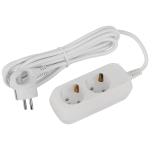 UDL-16-230-E  Удлинитель электрический ЭРА UDL-16-230-E Greenline 2 розетки с заземлением 3м ПВС 3x1